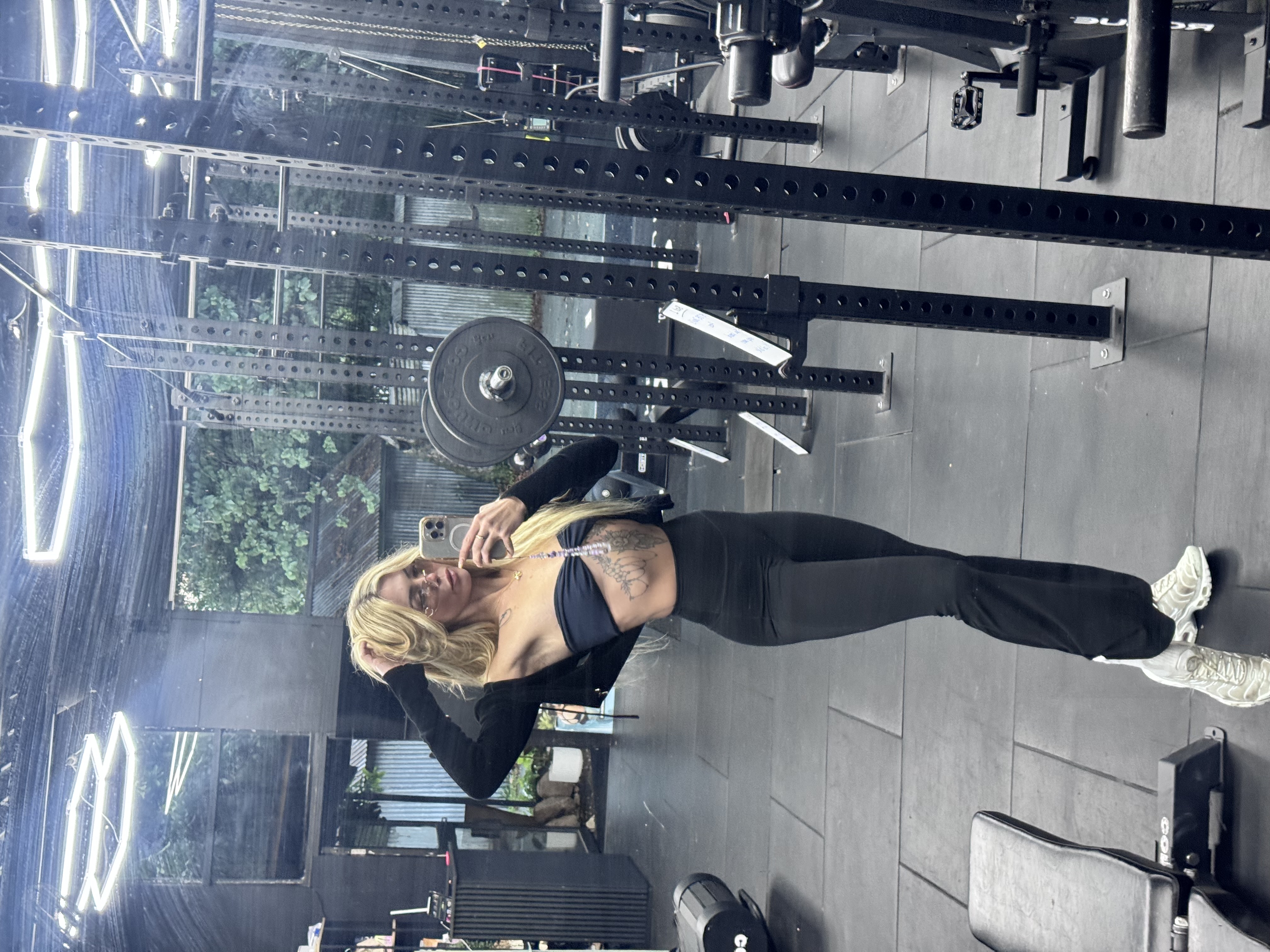 Tay today, lean and strong in the gym